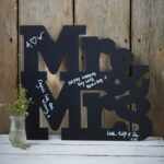 Guest Book - Mr And Mrs Chalkboard Wooden