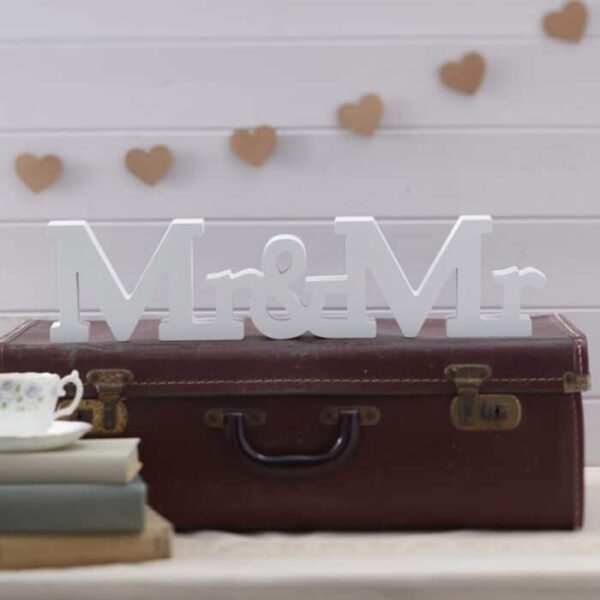 Mr & Mr Wooden Sign