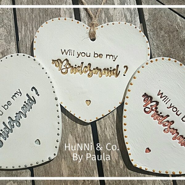 Wedding Proposal Clay Hearts