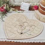 Guest Book - Wooden Heart Jigsaw Puzzle