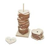 Wooden Stacking Heart Wedding Guest Book Alternative - Image 2