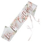 It's My Birthday - Floral Party Sash