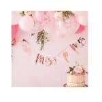 Miss To Mrs Rose Gold Hen Party Bunting