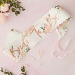 Bride to Be Floral Sash