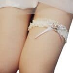 Ivory Lace Embellishment - Garter