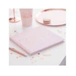 Blush Pink Velvet 'Team Bride' Hen Party Guest Book