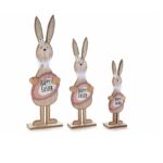 Wooden Happy Easter Rabbit