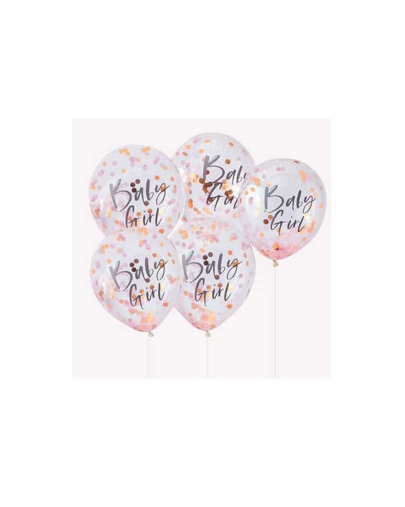 TW-801_3.jpg Baby Girl Pink Baby Shower Balloons - Image 1