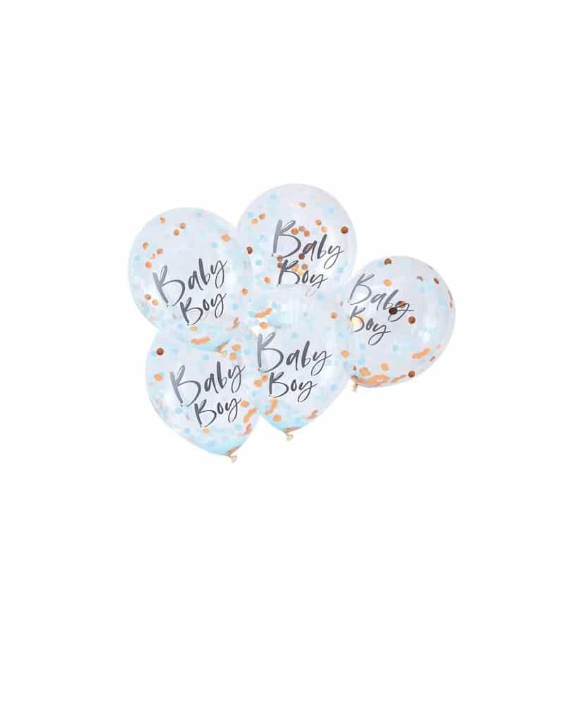 Baby Boy Blue Baby Shower Balloons