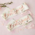 Bridesmaid Set of 2 Sashes - Floral Sashes
