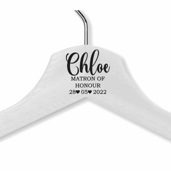 Chloe's White Wood Hanger - Adult