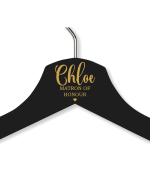 Chloe's Black Wood Hanger - Child