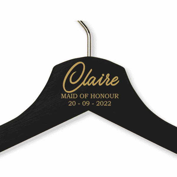 Claire's Black Wood Hanger - Child