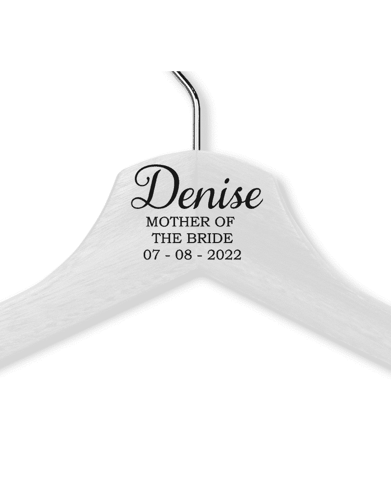 Denise's White Wood Hanger - Adult