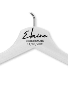 Elaine's White Wood Hanger - Adult