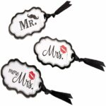 Mr. Mrs. More Matching Couple Luggage Tags