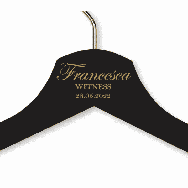 Francesca's Black Wood Hanger - Child