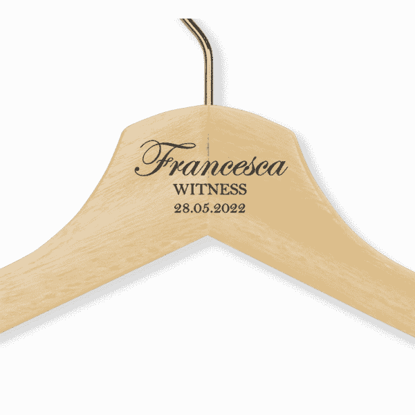 Francesca's Natural Wood Hanger - Adult