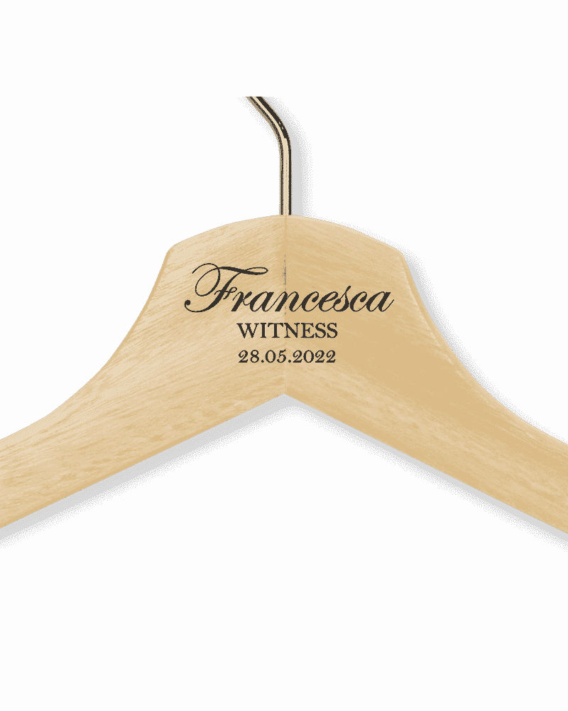 Francesca's Natural Wood Hanger - Child