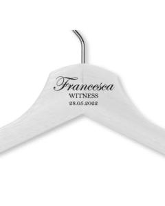 Francesca's White Wood Hanger - Adult