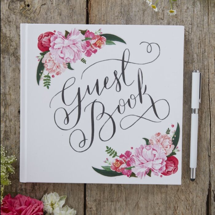guestbookfloral-1-.jpg Guest Book - Floral Design - Image 1