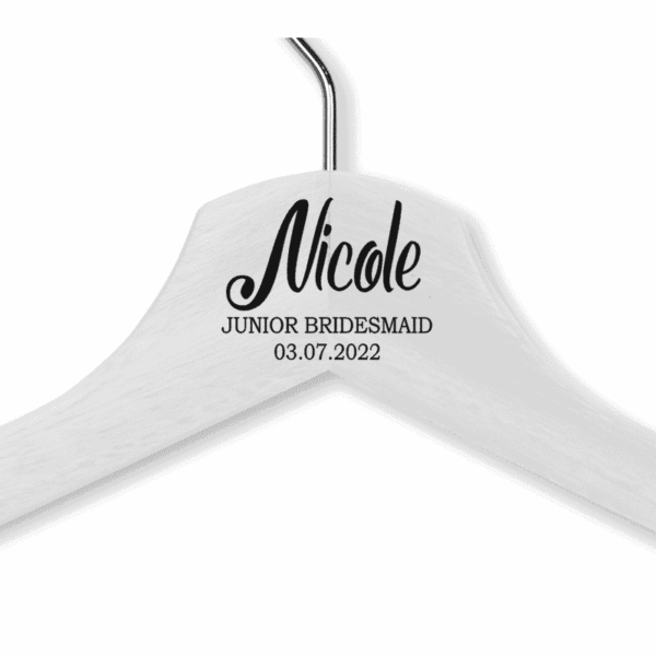 Nicole's White Wood Hanger - Adult