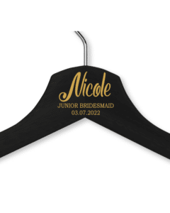 Nicole's Black Wood Hanger - Child