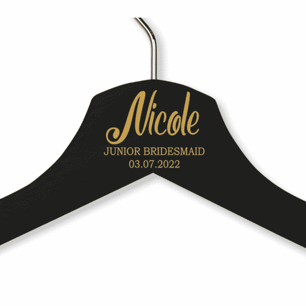 Nicole's Black Wood Hanger - Child