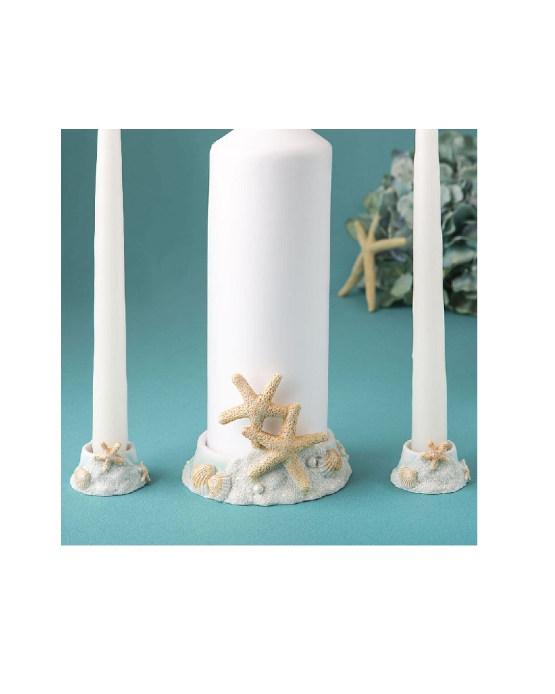 seaunitycandleholder.jpg Beach Themed Unity Candle Holders - Image 1