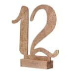 Wooden Glittered Table Numbers