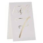 Paper Table Numbers - Gold Foiled 1-12