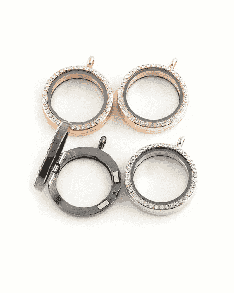 ROUNDSETCHARM.png Bouquet Photo Charm - Circle - Image 1