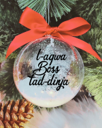 L-Aqwa Boss tad-Dinja - 10cm Acrylic Bauble
