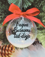 L-Aqwa Bużnannu tad-Dinja - 10cm Acrylic Bauble