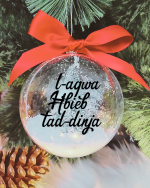L-Aqwa Ħbieb tad-Dinja - 10cm Acrylic Bauble