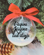 L-Aqwa Kuġina tad-Dinja - 10cm Acrylic Bauble