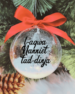 L-Aqwa Nanniet tad-Dinja - 10cm Acrylic Bauble