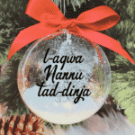 L-Aqwa Nannu tad-Dinja - 10cm Acrylic Bauble