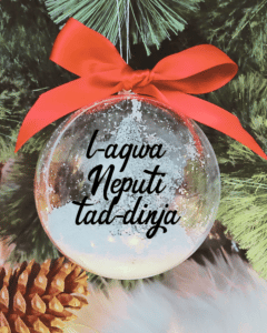 L-Aqwa Neputi tad-Dinja - 10cm Acrylic Bauble