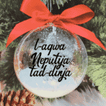 L-Aqwa Neputija tad-Dinja - 10cm Acrylic Bauble