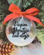 L-Aqwa Neputija tad-Dinja - 10cm Acrylic Bauble