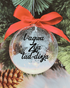 L-Aqwa Zija tad-Dinja - 10cm Acrylic Bauble
