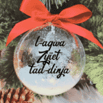 L-Aqwa Zijiet tad-Dinja - 10cm Acrylic Bauble