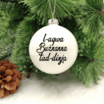 L-Aqwa Bużnanna tad-Dinja - 8cm Glass Bauble