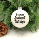 L-Aqwa Bużnanniet tad-Dinja - 8cm Glass Bauble