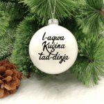 L-Aqwa Kuġina tad-Dinja - 8cm Glass Bauble