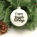 L-Aqwa Kunjatu tad-Dinja - 8cm Glass Bauble