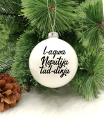 L-Aqwa Neputija tad-Dinja - 8cm Glass Bauble