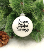 L-Aqwa Wieħed tad-Dinja - 8cm Glass Bauble