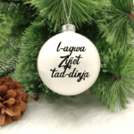 L-Aqwa Zijiet tad-Dinja - 8cm Glass Bauble